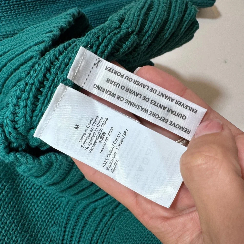 J. Crew Factory Teal Cowl Neck Sweater - Picture 5 of 11
